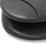 Christian Dior Black Smooth Calfskin Saddle Bag Handbags Christian Dior