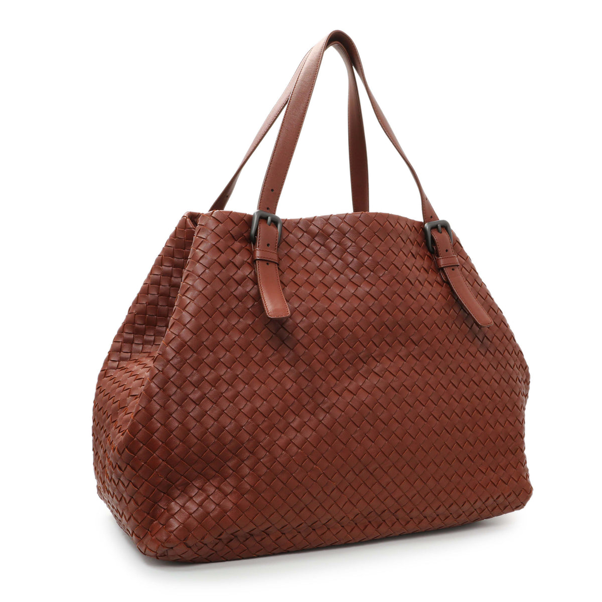 Bottega Veneta Brique Nappa Intrecciato Cesta Tote Bag Handbags Bottega Veneta