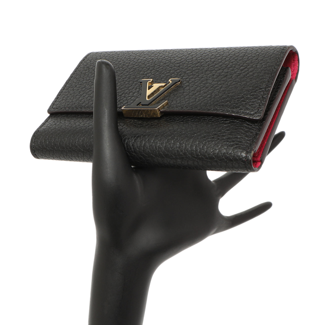 Louis Vuitton Black Taurillon Capucines Compact Wallet – Modaselle