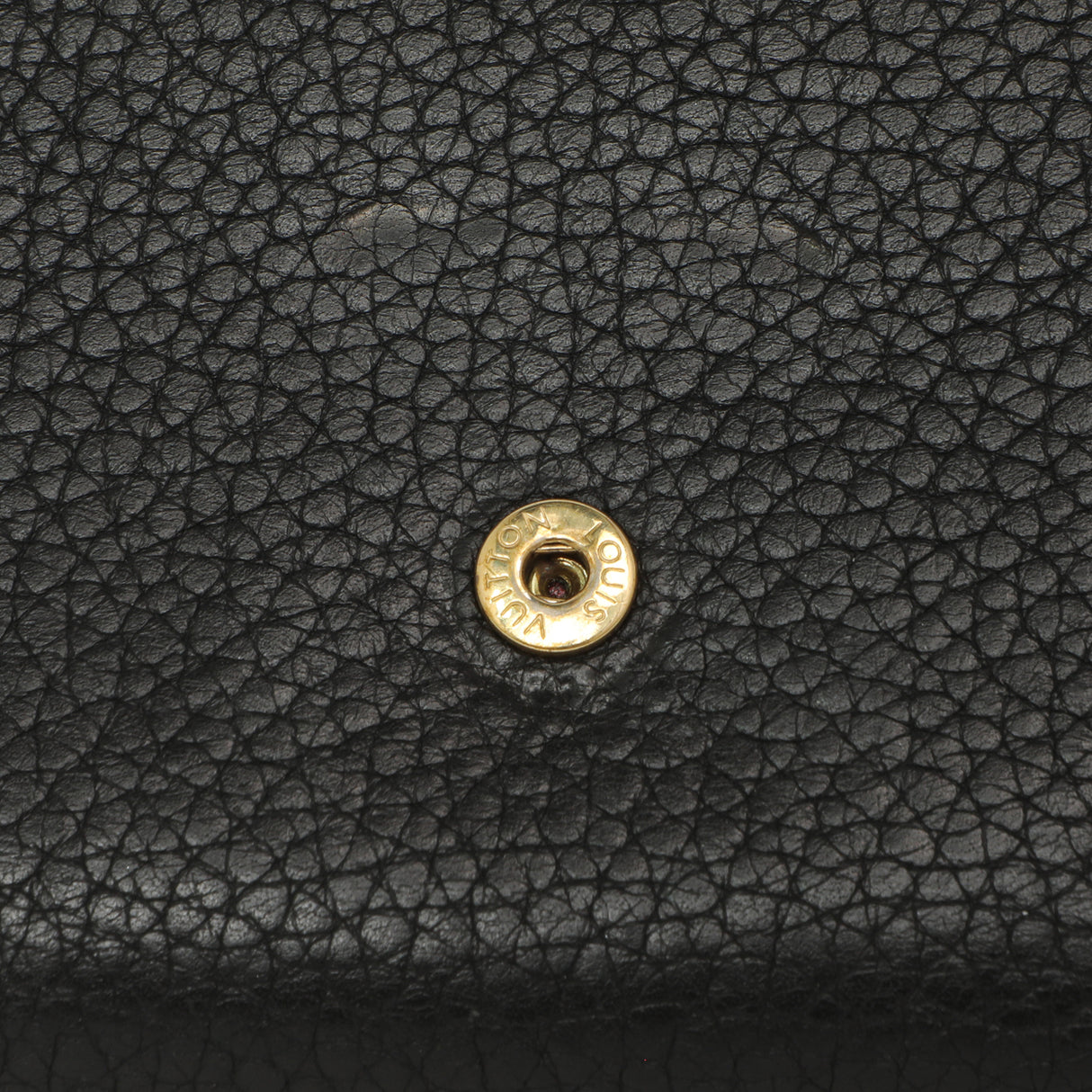 Louis Vuitton Black Taurillon Capucines Compact Wallet