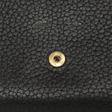 Louis Vuitton Black Taurillon Capucines Compact Wallet