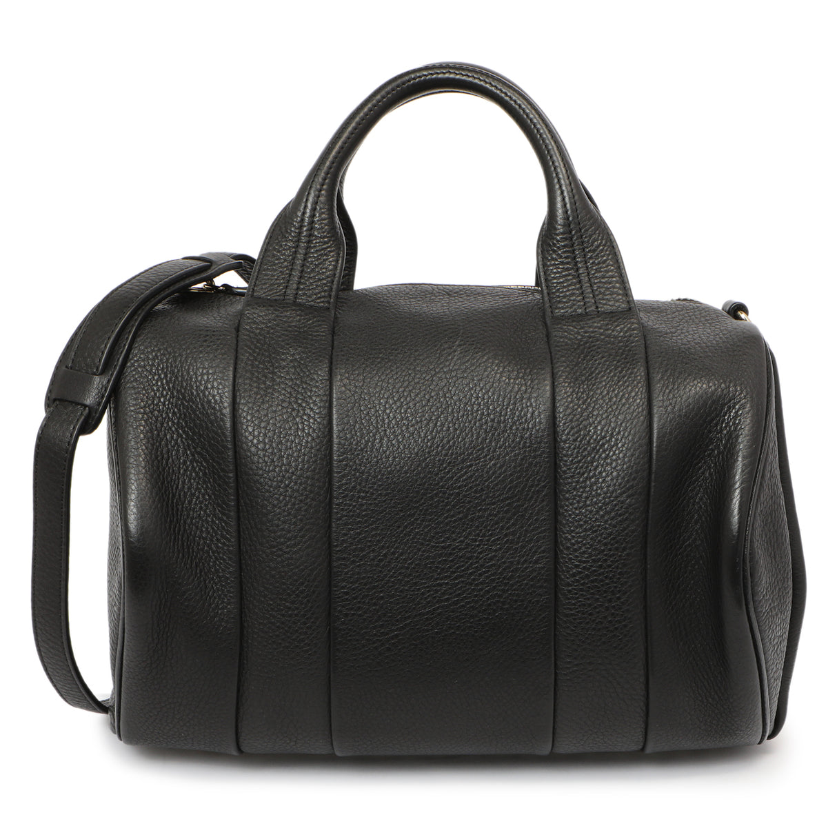 Alexander Wang Black Pebbled Lambskin Rocco