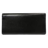 Saint Laurent Black Patent Grain De Poudre Monogram Cassandre Clutch