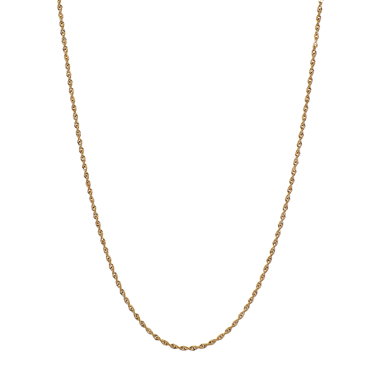 18K Yellow Gold Rope Chain Fine Jewellery Modaselle