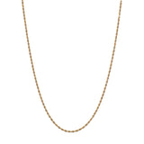 18K Yellow Gold Rope Chain Fine Jewellery Modaselle