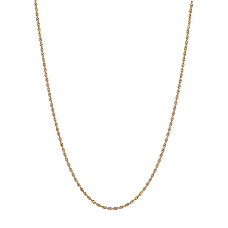 18K Yellow Gold Rope Chain Fine Jewellery Modaselle
