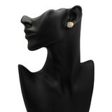 18k White Gold 3.70 Carat Fancy Yellow Diamond Earrings Fine Jewellery Modaselle