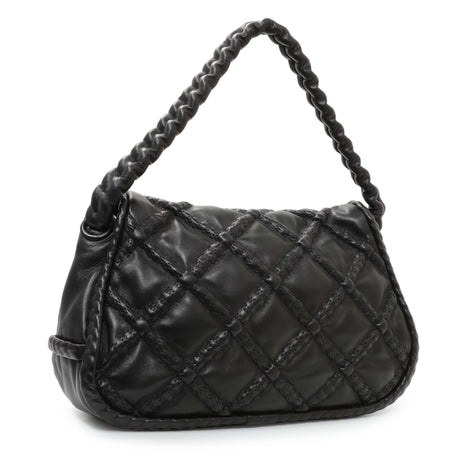 Chanel Black Quilted Lambskin Hidden Chain Flap Bag Handbags Chanel