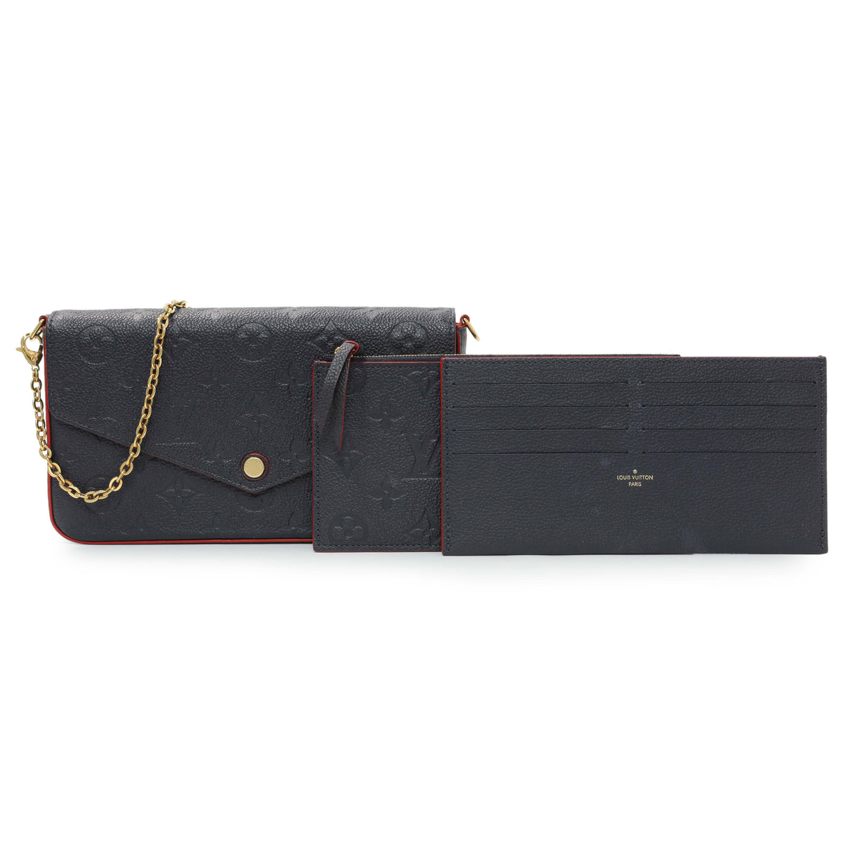 Louis Vuitton Marine Rouge Empreinte Felicie Pochette Handbags Louis Vuitton