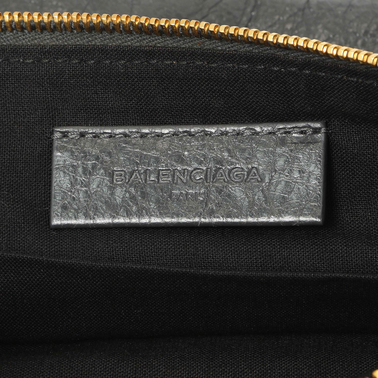 Balenciaga Gris Fossile Lambskin Giant 12 Zip Pouch – Modaselle