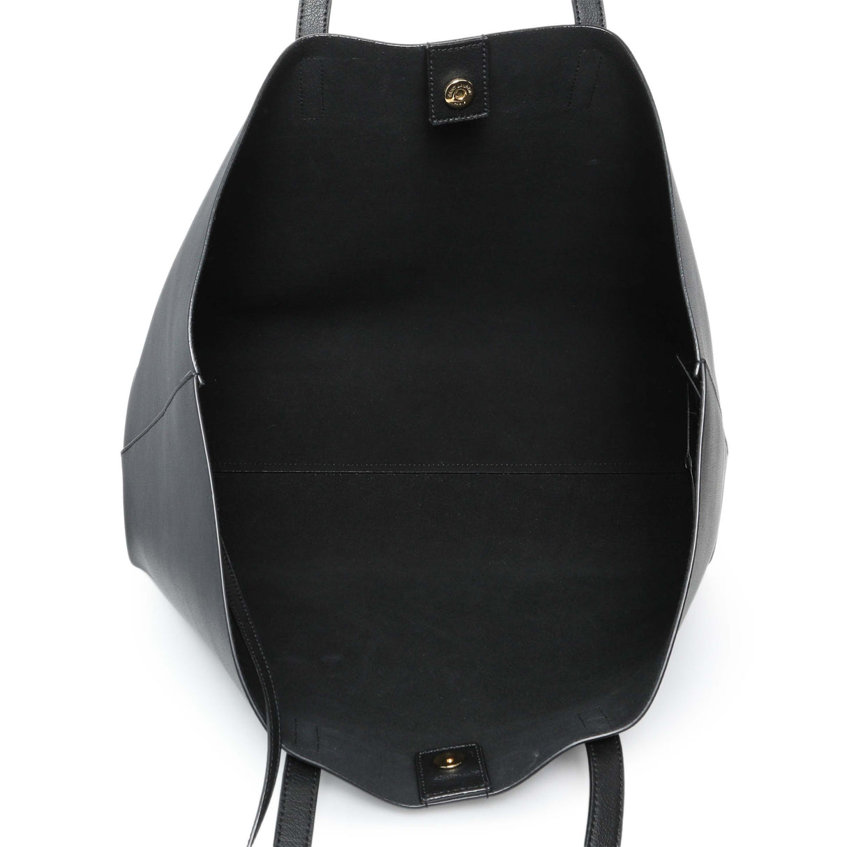 Saint Laurent Black Calfskin Large Shopping Tote Handbags Saint Laurent