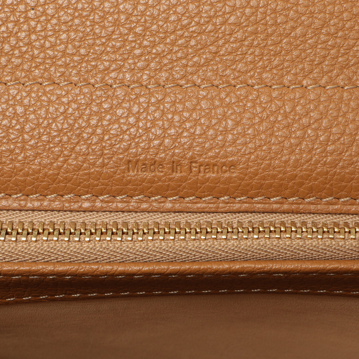 Delvaux Brown Grained Calfskin Brillant MM