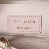 Christian Dior Light Pink Lambskin Cannage Small Lady D-Joy Handbags Christian Dior