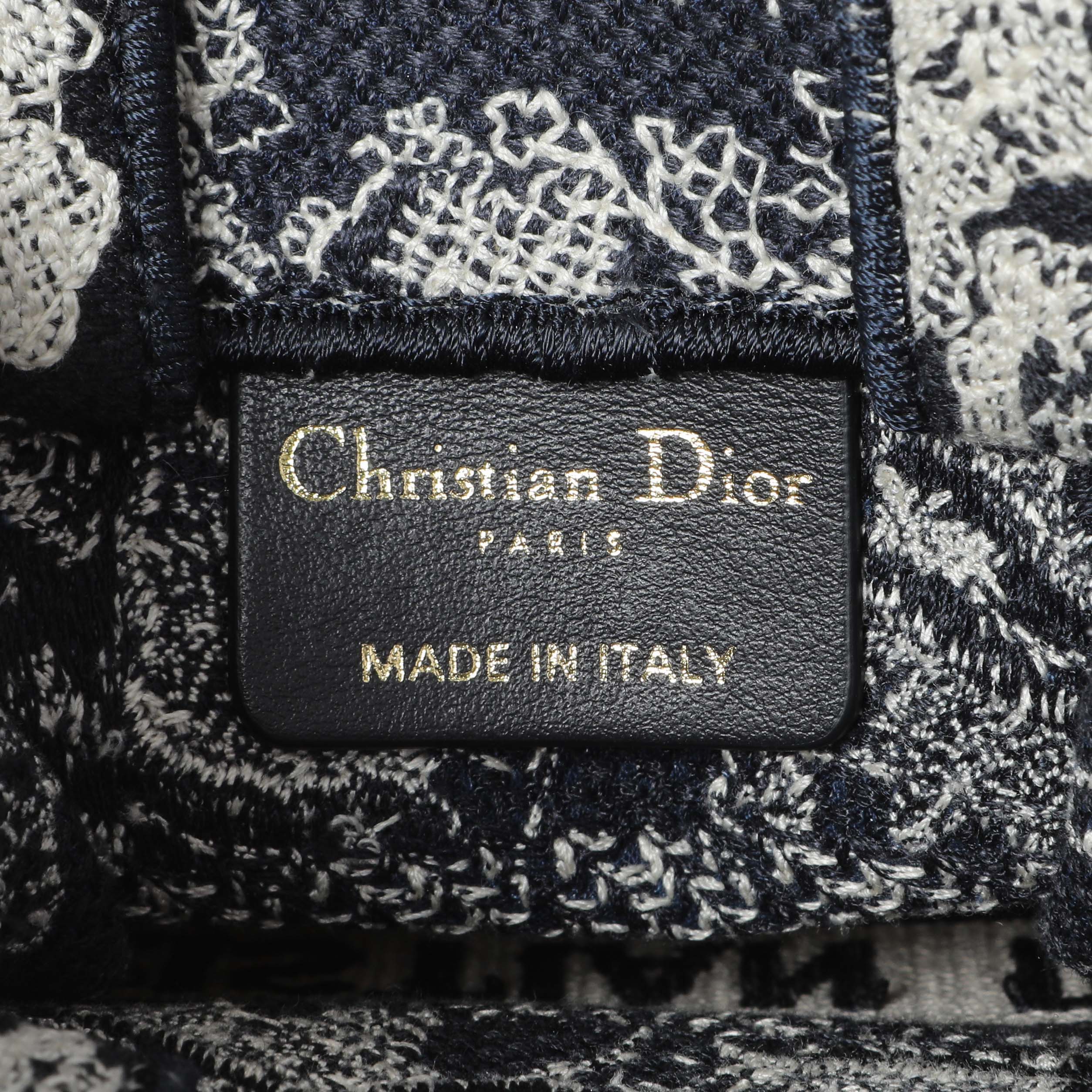 Christian Dior Canvas Toile de Jouy Reverse Embroidered Mini Book