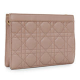 Christian Dior Calfskin Cannage Caro Zipped Pouch With Chain Handbags Christian Dior
