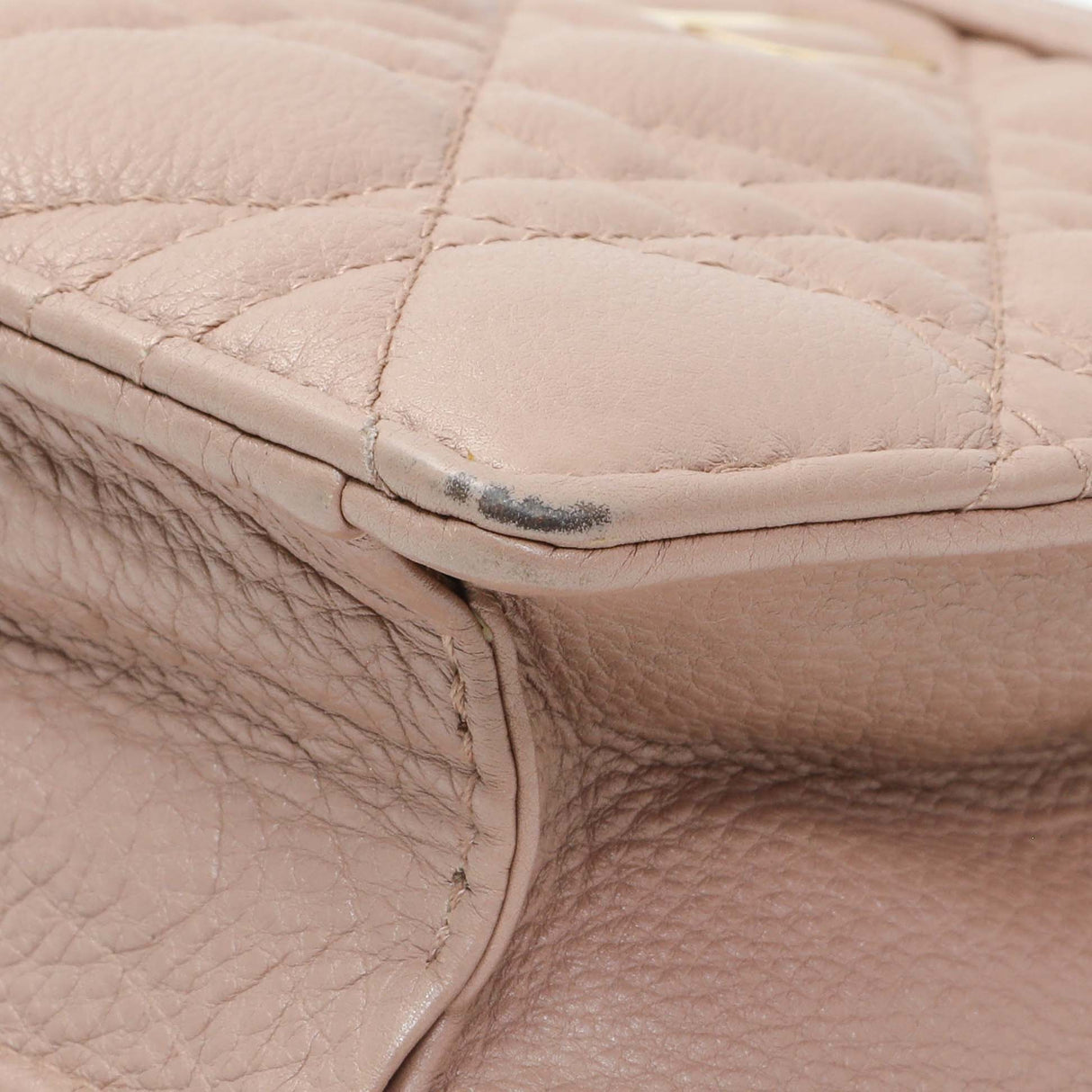 Christian Dior Calfskin Cannage Caro Zipped Pouch With Chain Handbags Christian Dior
