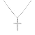 18K White Gold 1.93 Carat Diamond Cross Pendant Fine Jewellery Modaselle