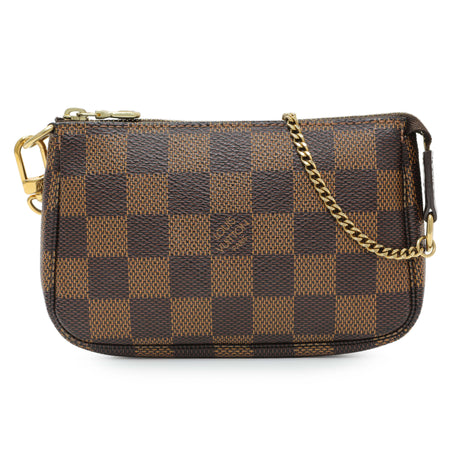 Louis Vuitton Damier Ebene Mini Pochette Accessories Handbags Louis Vuitton