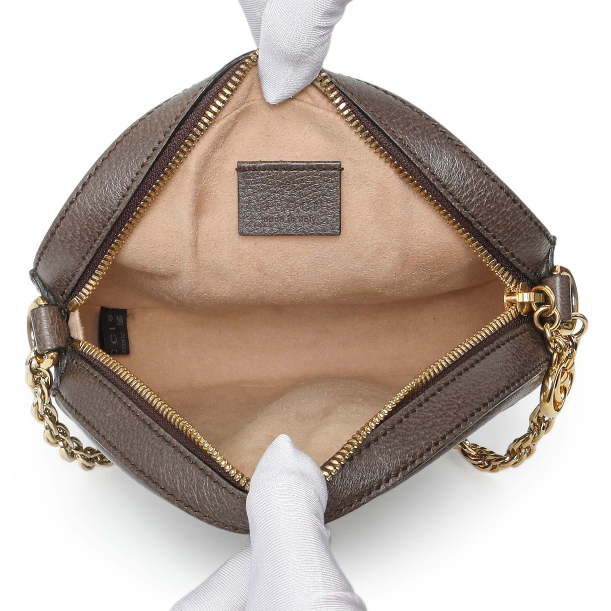 Gucci GG Supreme Monogram Web Mini Ophidia Round Shoulder Bag Handbags Gucci