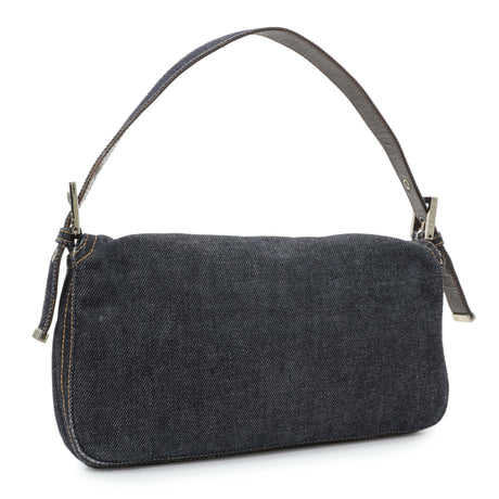 Fendi Blue Denim Baguette Handbags Fendi