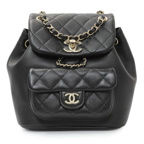 Chanel Black Duma Backpack Small Handbags Chanel
