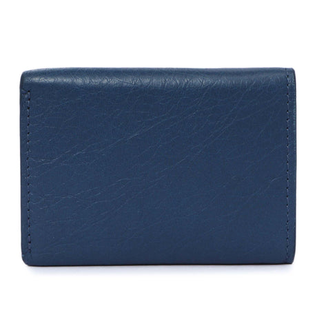 Balenciaga Blue Lambskin Classic Mini Wallet