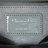 Christian Dior Grey Patent Cannage Small Lady Dior Handbags Christian Dior