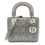 Christian Dior Satin Crystal Cannage Mini Lady Dior Handbags Christian Dior
