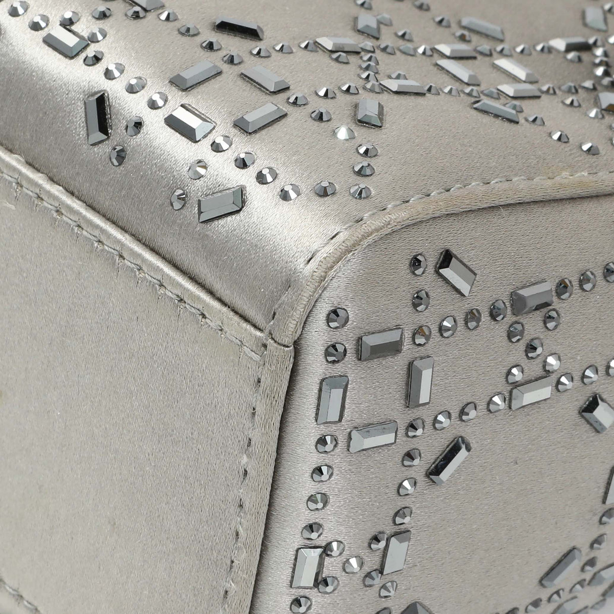 Christian Dior Satin Crystal Cannage Mini Lady Dior Handbags Christian Dior