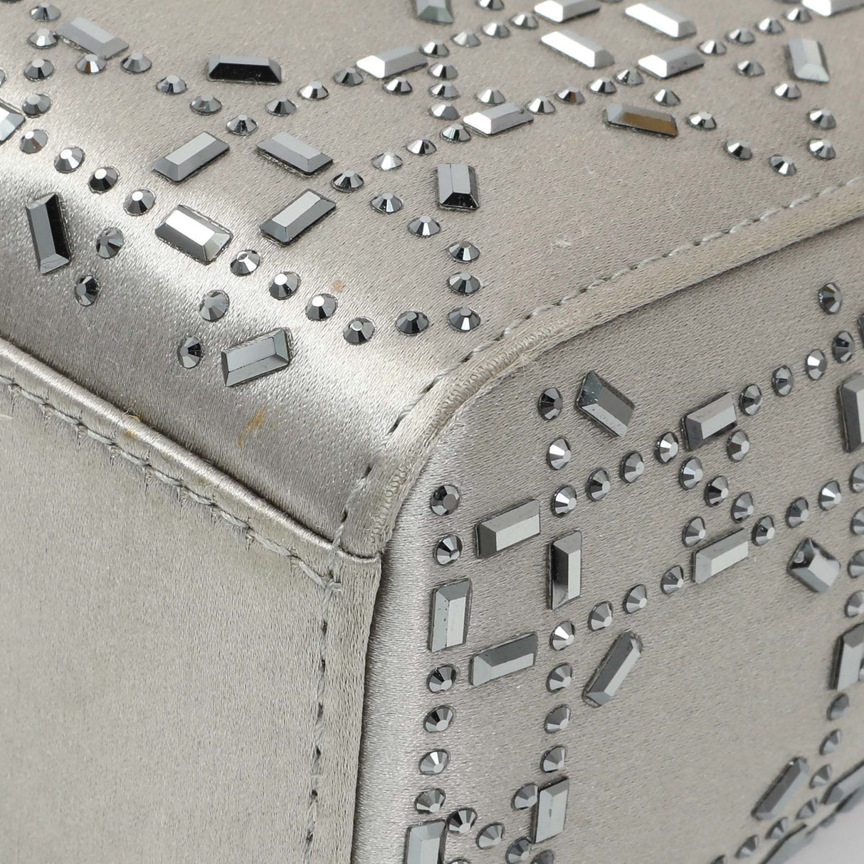 Christian Dior Satin Crystal Cannage Mini Lady Dior Handbags Christian Dior
