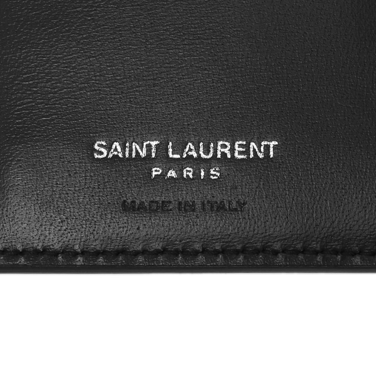 Saint Laurent Black Smooth Calfskin Cassandre Continental Wallet