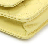 -6 items Fri Oct 30 ⬆️-Chanel Yellow Quilted Caviar Wallet On Chain WOC Handbags Chanel