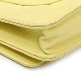 -6 items Fri Oct 30 ⬆️-Chanel Yellow Quilted Caviar Wallet On Chain WOC Handbags Chanel