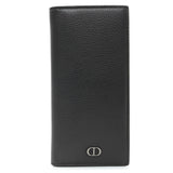 Christian Dior Black Calfskin Icon Vertical Wallet Accessories Christian Dior