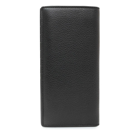 Christian Dior Black Calfskin Icon Vertical Wallet