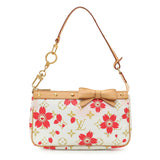 Louis Vuitton White Cherry Blossom Pochette Accessoires Handbags Louis Vuitton