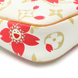 Louis Vuitton White Cherry Blossom Pochette Accessoires Handbags Louis Vuitton
