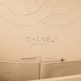 Chanel Beige Quilted Caviar Jumbo Classic Double Flap Handbags Chanel