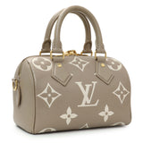Louis Vuitton Tourterelle Creme Empreinte Monogram Giant Speedy 20 Bandouliere Handbags Louis Vuitton