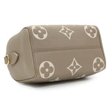 Louis Vuitton Tourterelle Creme Empreinte Monogram Giant Speedy 20 Bandouliere Handbags Louis Vuitton