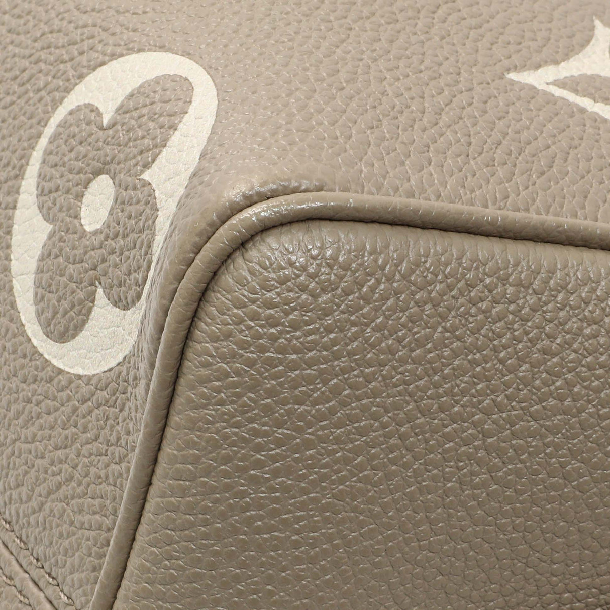 Louis Vuitton Tourterelle Creme Empreinte Monogram Giant Speedy 20 Bandouliere Handbags Louis Vuitton