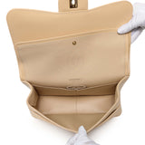 Chanel Beige Quilted Caviar Jumbo Classic Double Flap Handbags Chanel