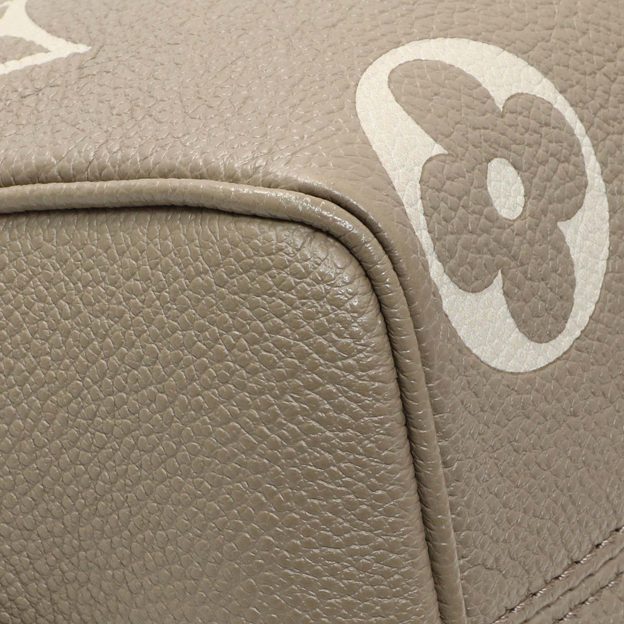 Louis Vuitton Tourterelle Creme Empreinte Monogram Giant Speedy 20 Bandouliere Handbags Louis Vuitton