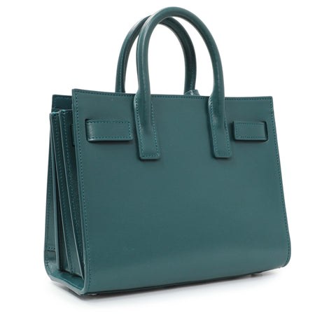 Saint Laurent Teal Calfskin Nano Sac De Jour