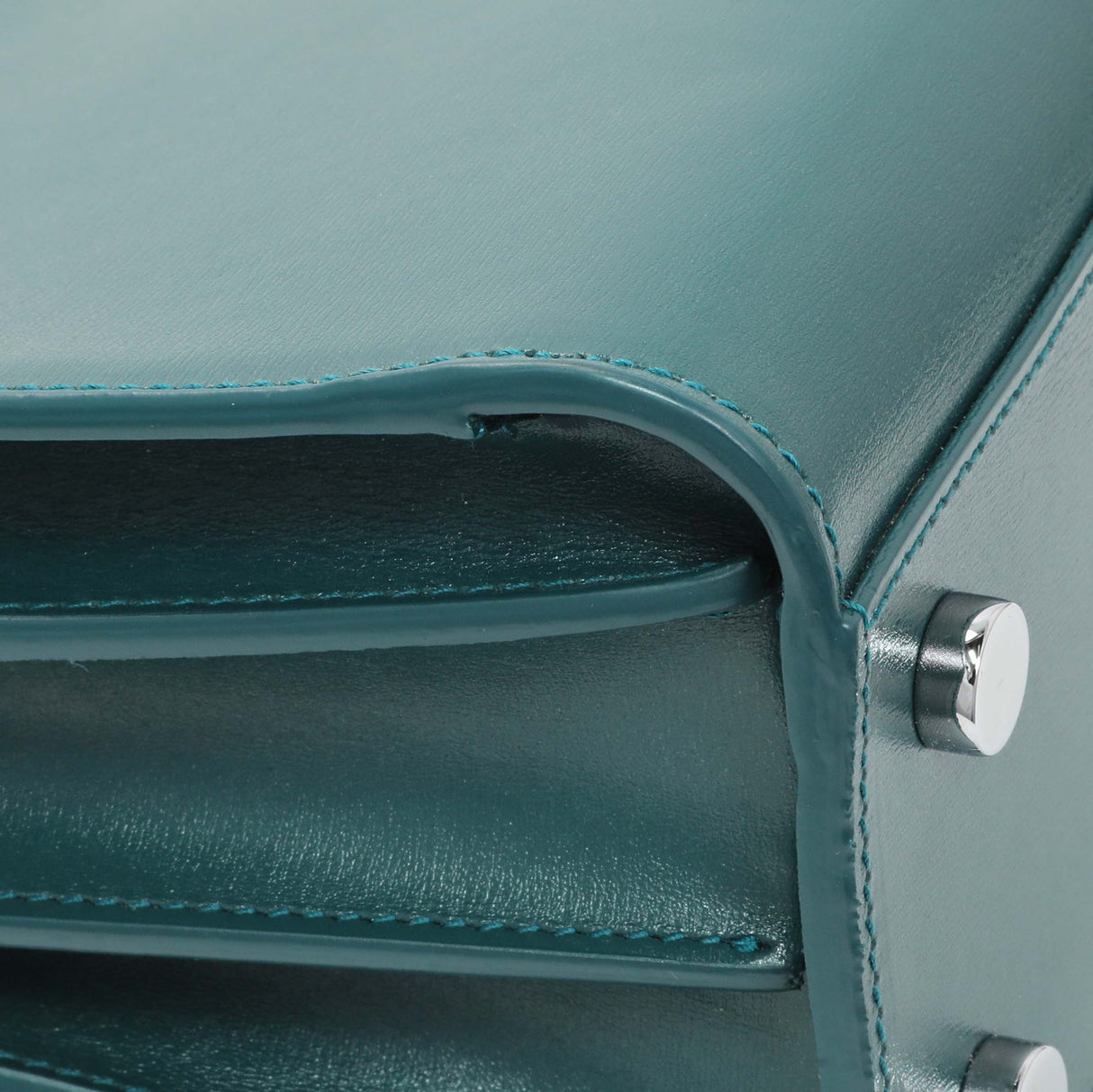 Saint Laurent Teal Calfskin Nano Sac De Jour Handbags Saint Laurent