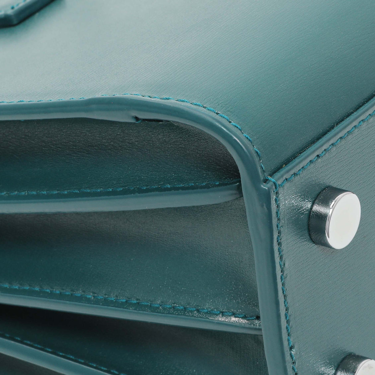 Saint Laurent Teal Calfskin Nano Sac De Jour Handbags Saint Laurent