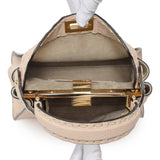 Fendi Cuoio Romano Selleria Small Peekaboo Iconic Satchel Handbags Fendi