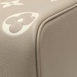 Louis Vuitton Tourterelle Creme Empreinte Monogram Giant Neonoe MM Handbags Louis Vuitton