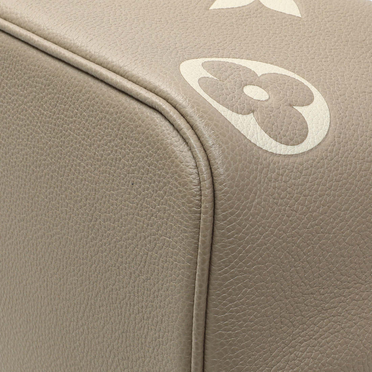 Louis Vuitton Tourterelle Creme Empreinte Monogram Giant Neonoe MM Handbags Louis Vuitton