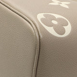 Louis Vuitton Tourterelle Creme Empreinte Monogram Giant Neonoe MM Handbags Louis Vuitton